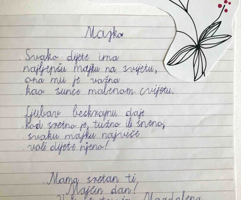 Obilježavanje Majčinog dana u našoj školi